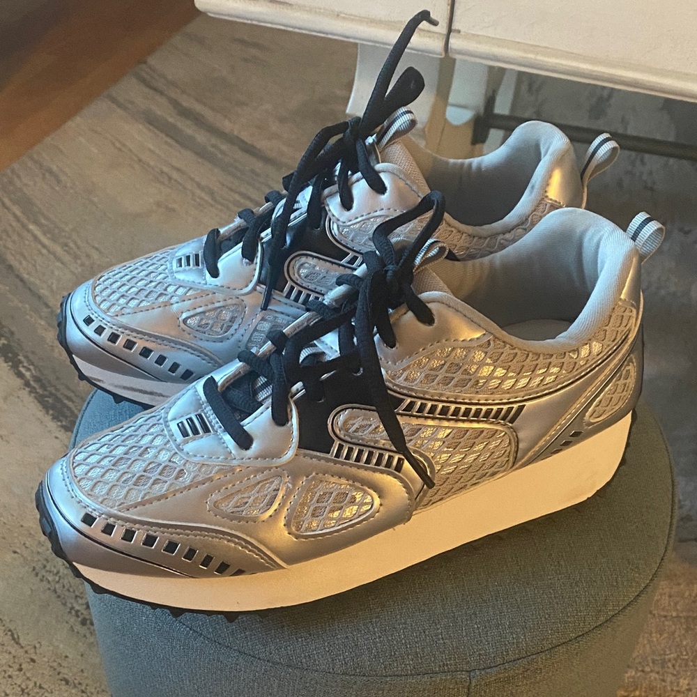 Vintage Havana Silver and Black Sneakers
